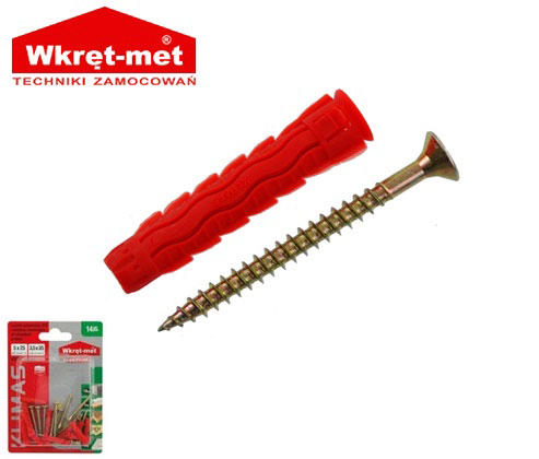 WKRET-MET 14PCS UNIVERSAL ROWBLUX & WOOD SCREW 3.5X35MM