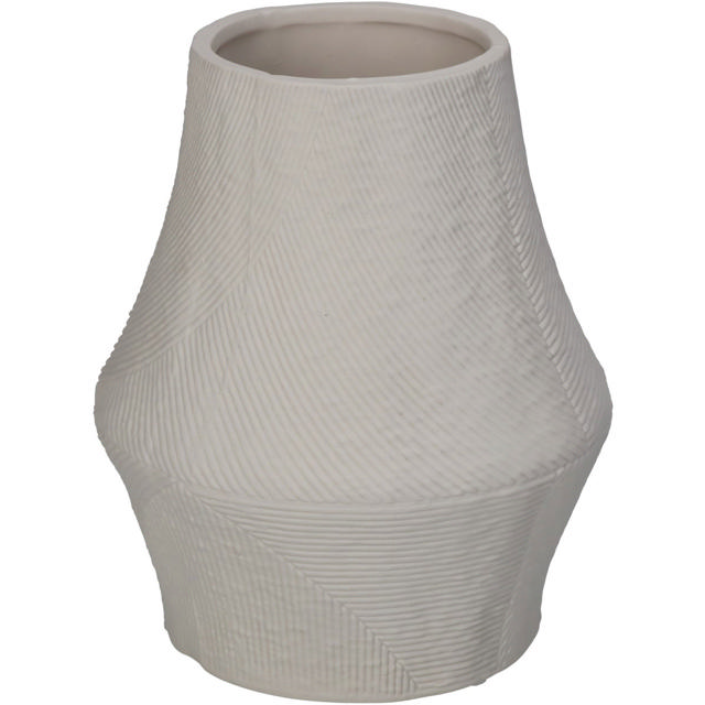 KERSTEN VASE PORCELAIN WHITE 12.6X12.6CM