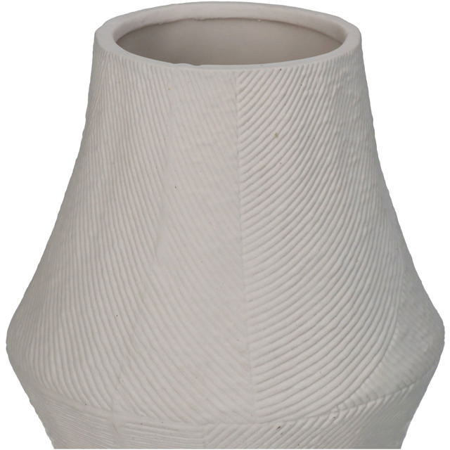 KERSTEN VASE PORCELAIN WHITE 12.6X12.6CM