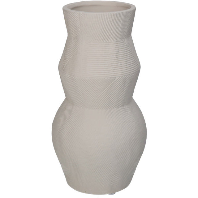 KERSTEN VASE PORCELAIN WHITE 10.5X10.5CM