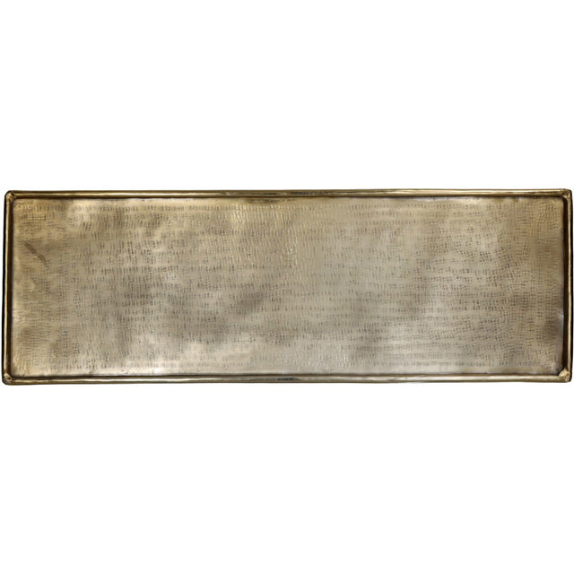 KERSTEN PLATE ALUMINIUM GOLD 58X20X0.5CM