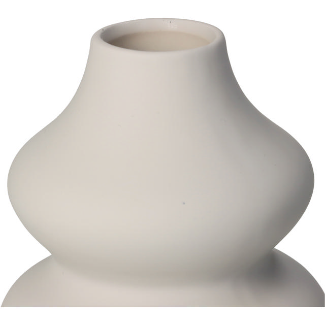 KERSTEN VASE DOLOMIT IVORY 15X15X20CM