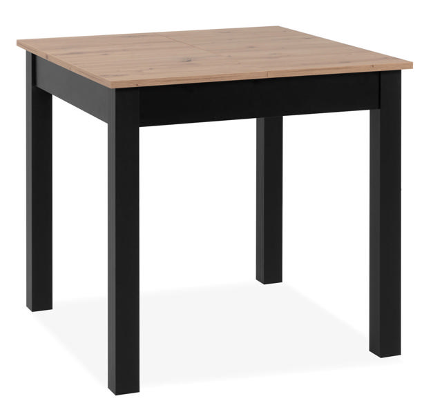 FINORI COBURG EXTENDABLE TABLE BLACK/OAK 80-120CM