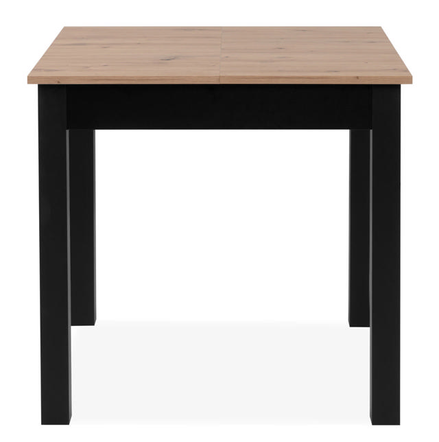 FINORI COBURG EXTENDABLE TABLE BLACK/OAK 80-120CM