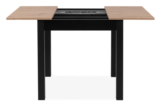 FINORI COBURG EXTENDABLE TABLE BLACK/OAK 80-120CM