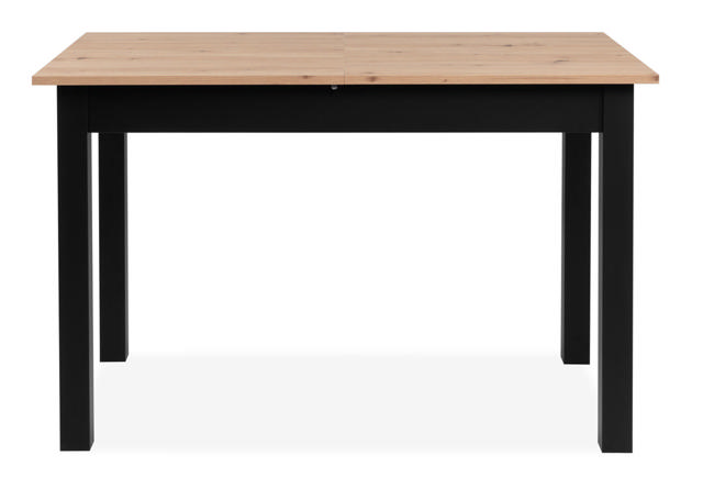 FINORI COBURG EXTENDABLE TABLE BLACK/OAK 120-160CM