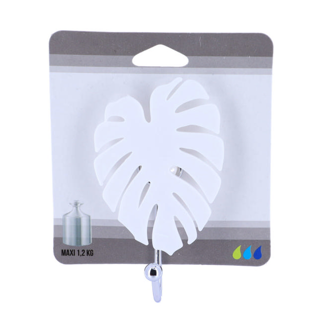 TENDANCE PS LEAF HOOK /SUCTION CUP WHITE