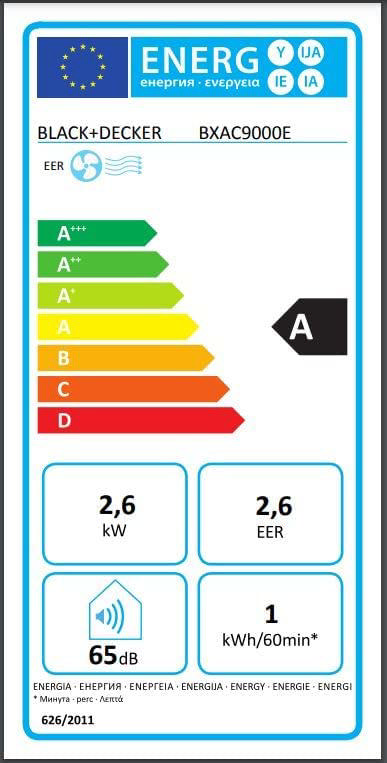BLACK & DECKER BXAC9000E ΦΟΡΗΤΟ ΚΛΙΜΑΤΙΣΤΙΚΟ 9000BTU