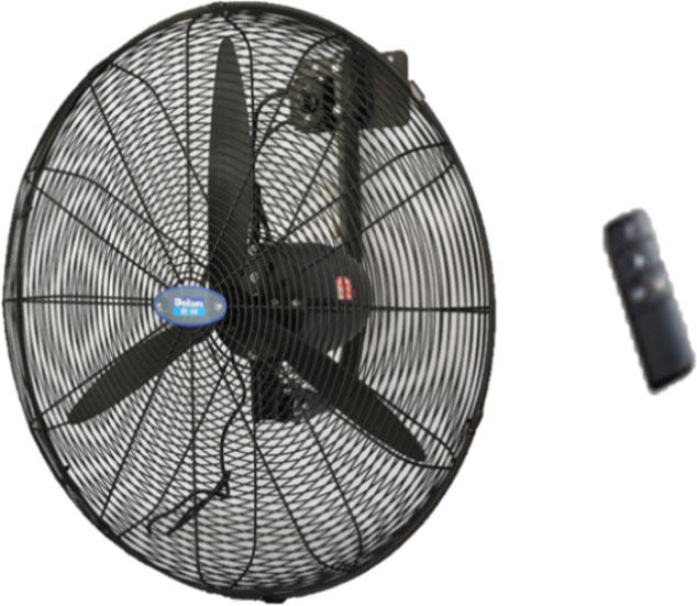 DETON DF650-TW/RC 26'' WALL FAN WITH REMOTE CONTROL 187W BLACK 65CM