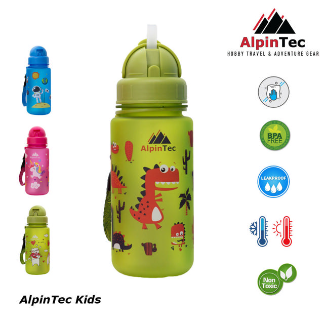 ALPIN TEC KIDS BOTTLE DINOSAUR 400ML