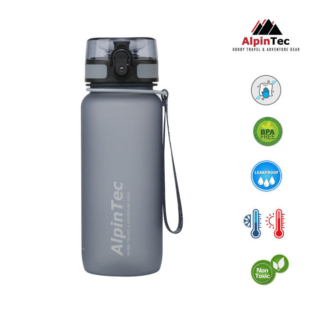 ALPIN TREK BOTTLE GREY 650ML