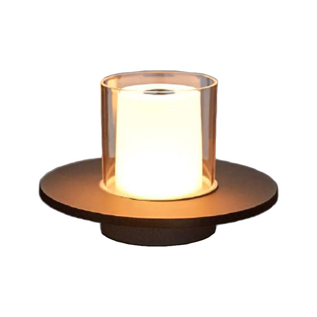 SUNLIGHT LED 1W TABLE LAMP RECHARGEABLE TOUCH STEPLESS DIMMING GOLD 65LM 2400K IP20 Ø160xH100MM