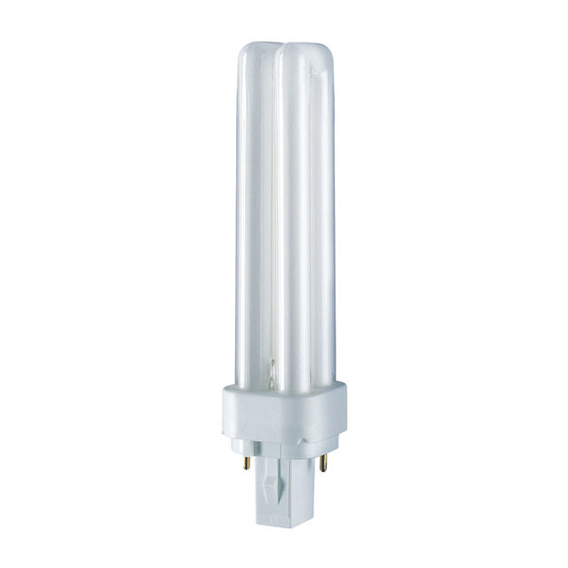 OSRAM DULUX 2 PIN 26W LAMP GLASS G24D-3 1750LM 4000K 360° FROSTED