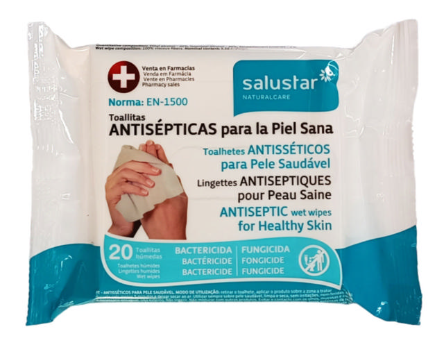 SALUSTAR ANTISEPTIC WIPES 20PCS