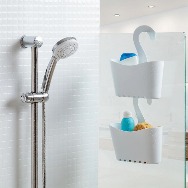 TATAY STANDARD MULTI-PURPOSE SHOWER CADDY WITH HANGER WHITE