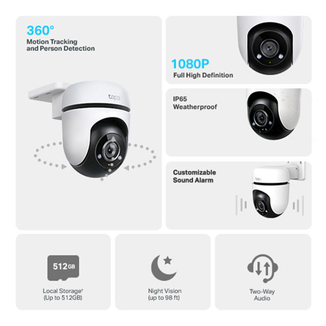 TP LINK 360 OUTDOOR WIFI CAMERA