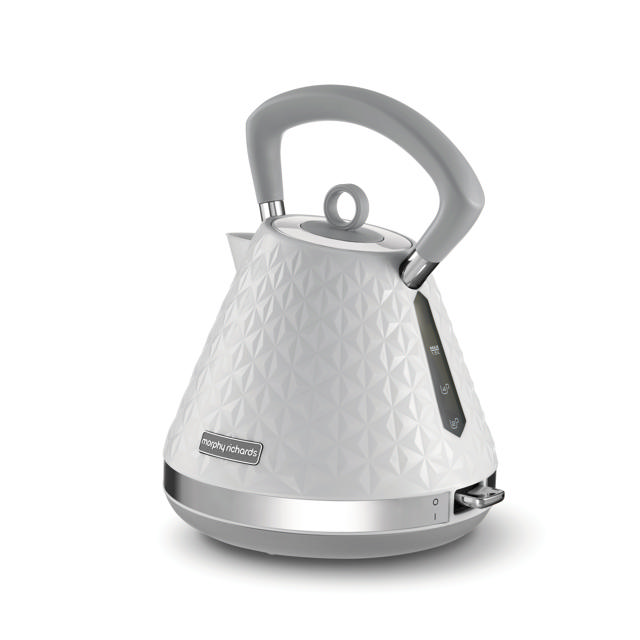 MORPHY RICHARDS 108134 VECTOR PYRAMID KETTLE WHITE 1.5L