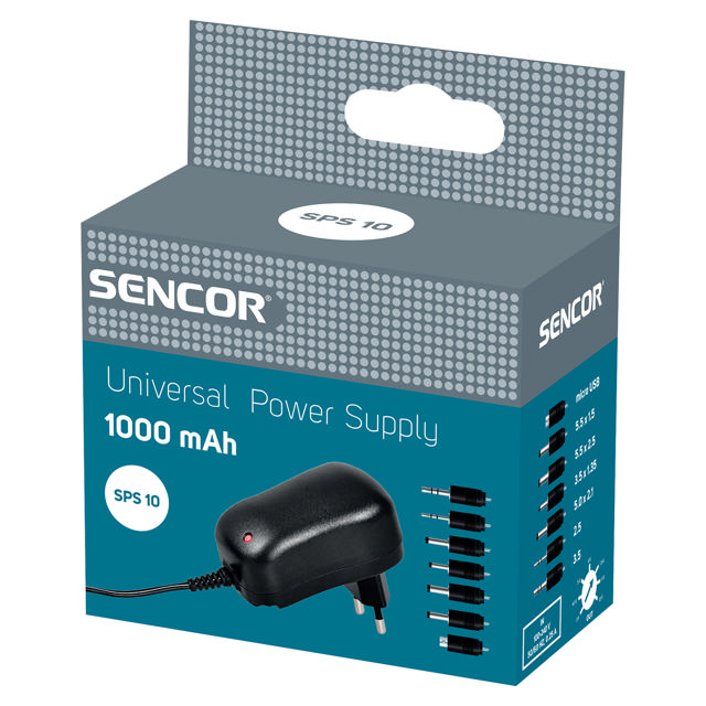 SENCOR UNIVERSAL ADAPTOR 3V-12V 1A