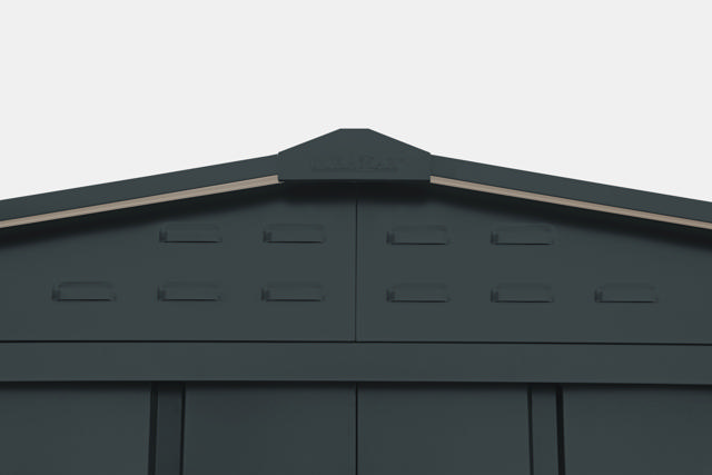 DURAMAX METAL TOP SHED 6X4FT ANTHRACITE