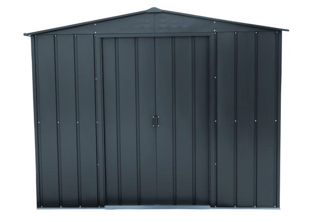 DURAMAX METAL TOP SHED 8X6FT ANTHRACITE