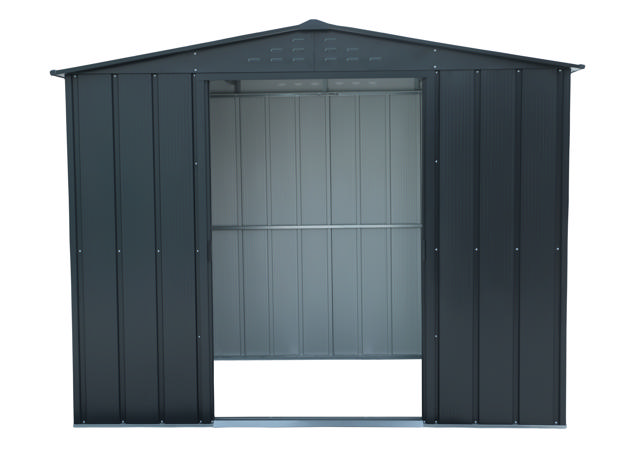 DURAMAX METAL TOP SHED 8X6FT ANTHRACITE