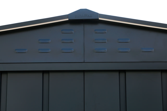 DURAMAX METAL TOP SHED 8X6FT ANTHRACITE