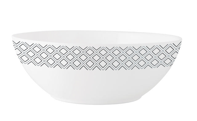 LARAH SALAD BOWL 20CM BLACK/GREY CONE