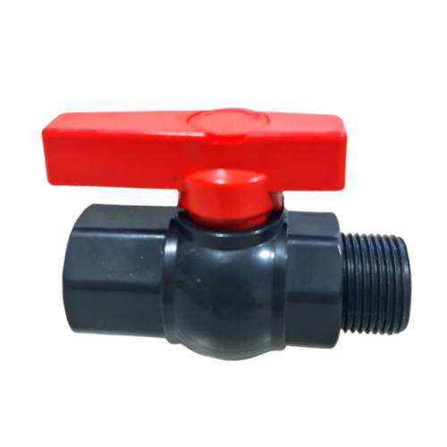 PVC BALL VALVE ΜΕ ΛΑΒΗ ΠΕΤΑΛΟΥΔΑΣ 1'' (M/F)