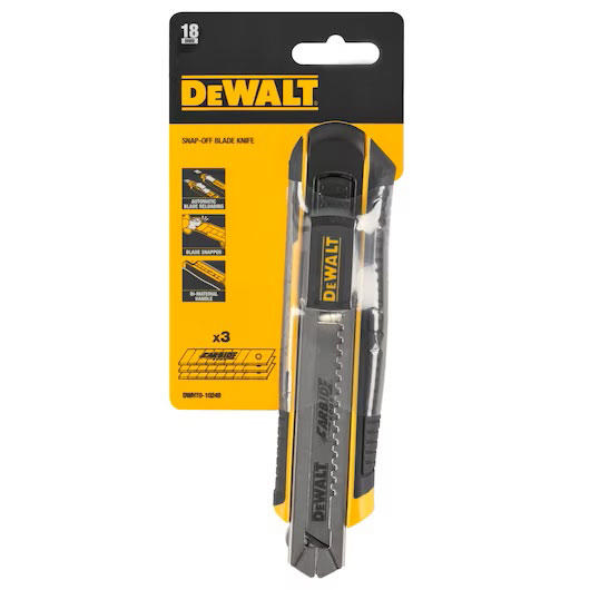 DEWALT 18MM SNAP-OFF KNIFE AUTOLOCK