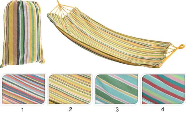 HAMMOCK WITH STRIPES 200X100CM 4 DESIGNS