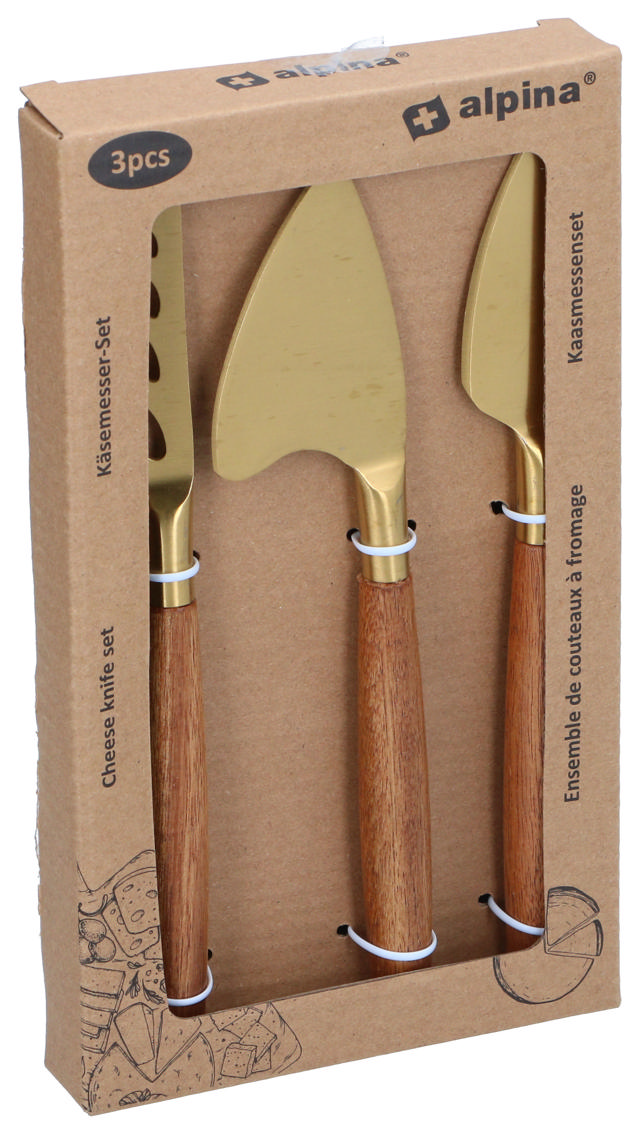 ALPINA CHEESE KNIFE SET 3PCS