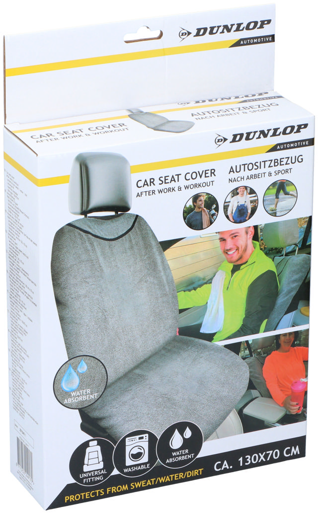 DUNLOP SEAT COVER ELASTIC 130X73CM 300GR