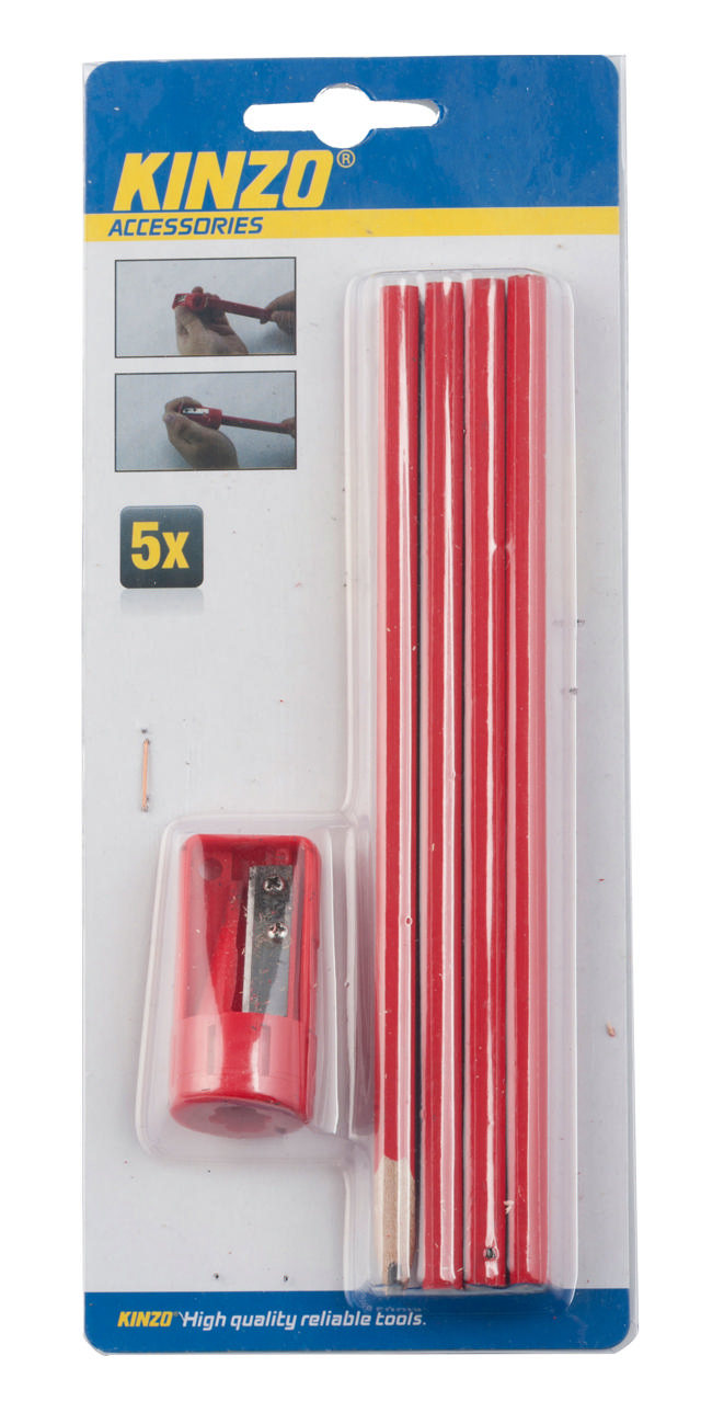 KINZO PENCIL SET5PC INC SHARPENER