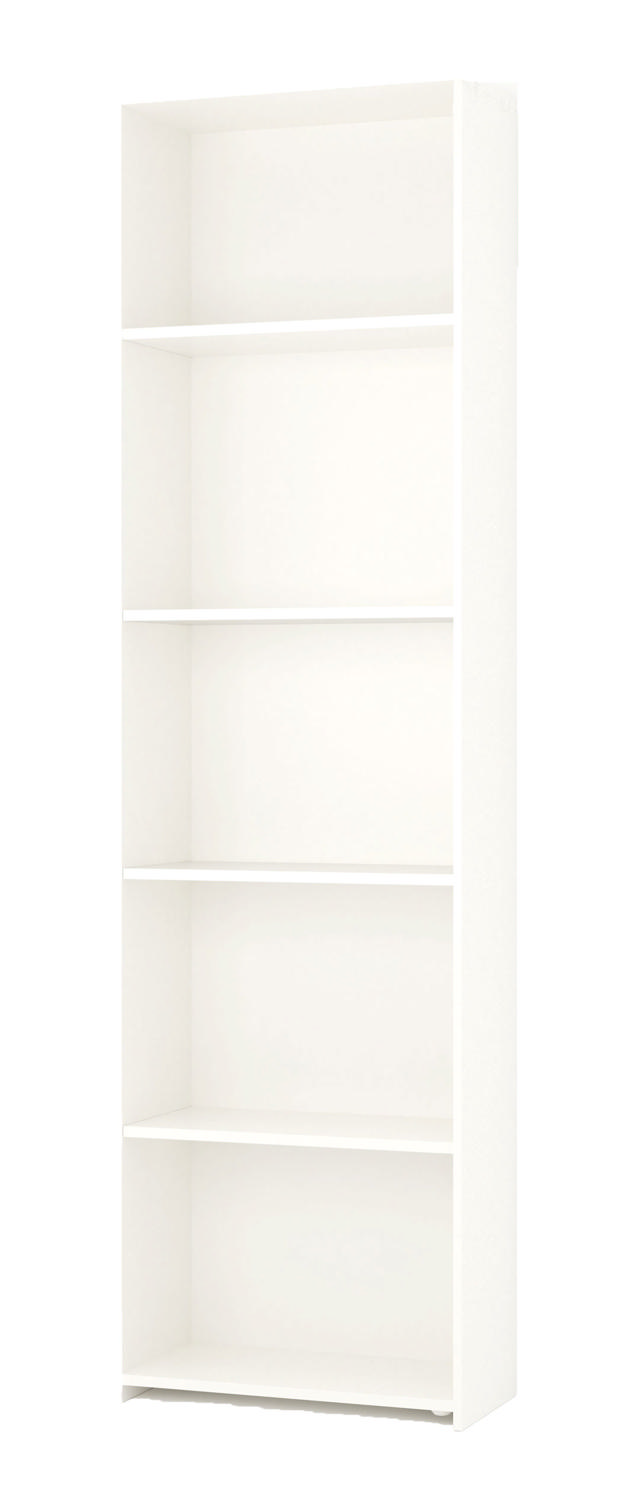 BOOKCASE 45X25X183CM WHITE