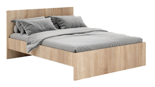 DOUBLE BED 152X192CM 25MM SONOMA OAK