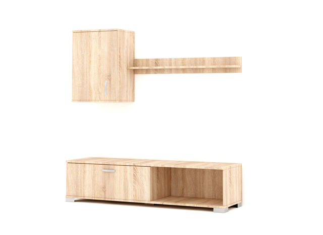 TV STAND UNIT 170X170X36CM SONOMA OAK 