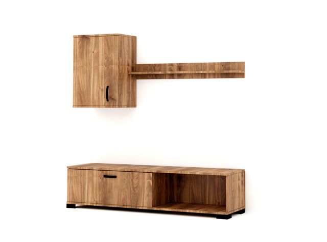 TV STAND UNIT 170X170X36CM BRANDY OAK