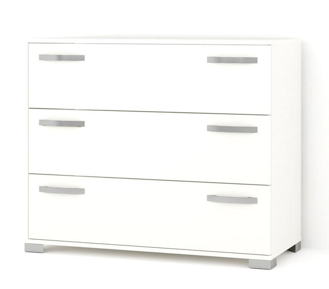 CHEST 3 DRAWERS 90X40X72CM WHITE