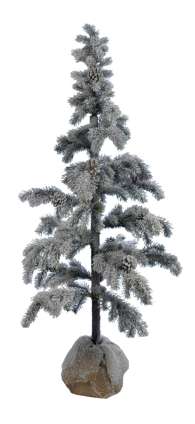 CHRISTMAS TREE WITH SNOW IN A SACK 140CM