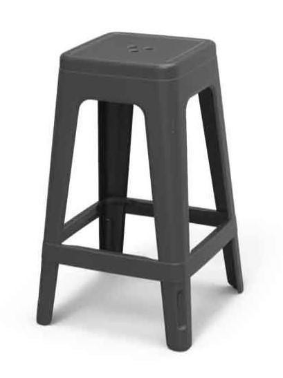 LOUCCA BAR STOOL - GRAPHITE