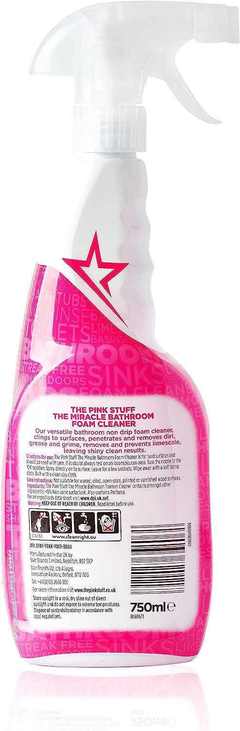 THE PINK STUFF ΑΦΡΟΣ ΚΑΘΑΡΙΣΜΟΥ ΓΙΑ ΜΠΑΝΙΟ 750ML