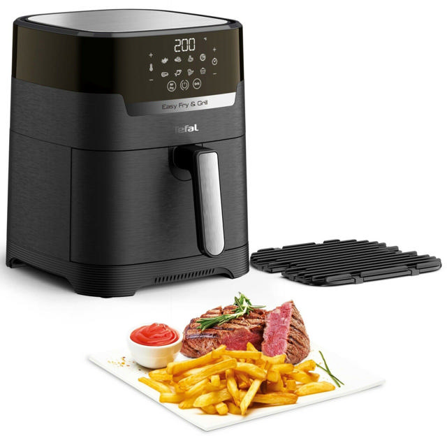 TEFAL EY5058 EASY FRY PRECISION 2in1 DIGITAL AIR FRYER AND GRILL 4.2L/1.2KG 1550W