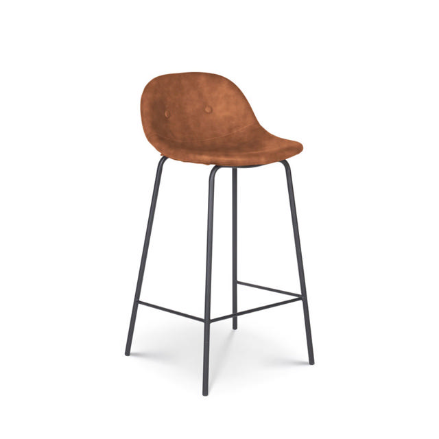 OLIA BAR STOOL CAMEL FM2 45X40X85CM