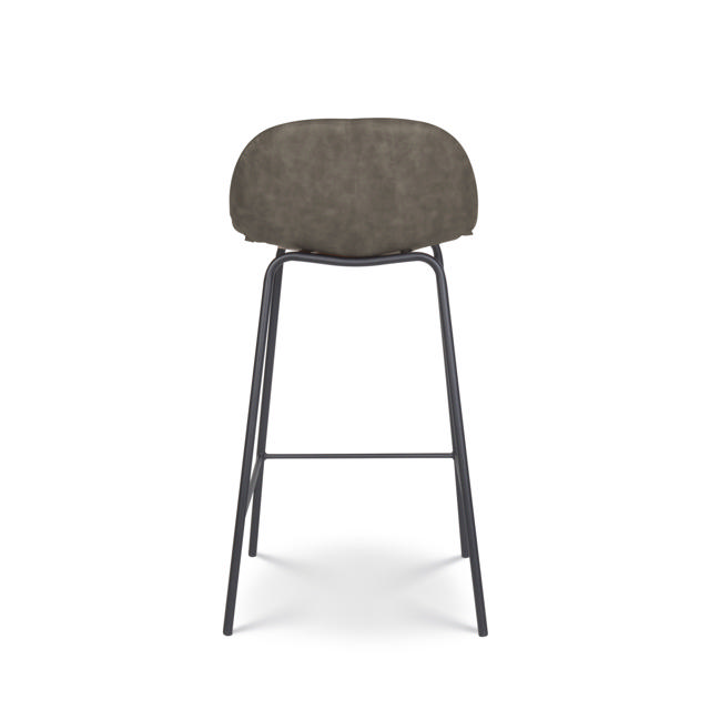 OLIA BAR STOOL DARK GREY 45X40X85CM