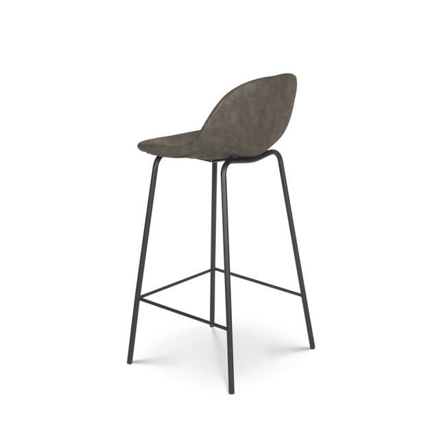 OLIA BAR STOOL DARK GREY 45X40X85CM