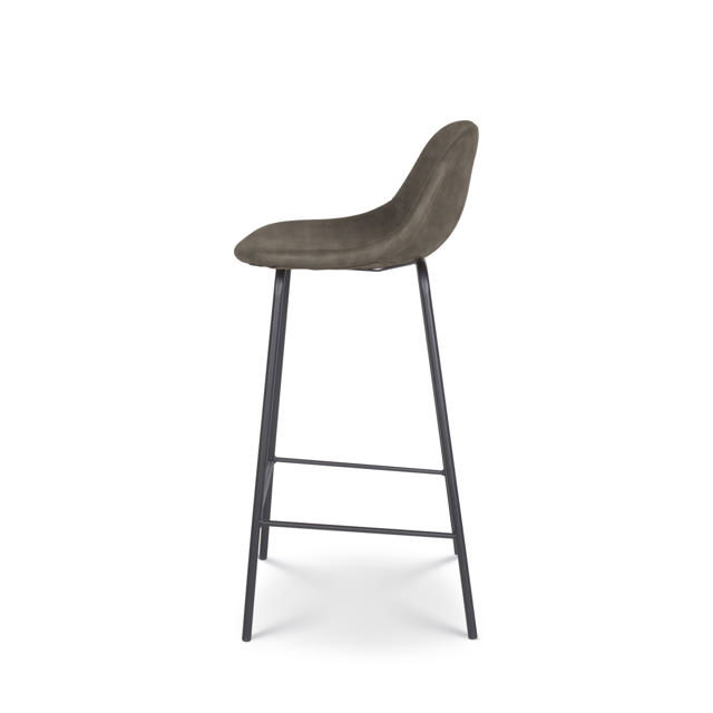 OLIA BAR STOOL DARK GREY 45X40X85CM