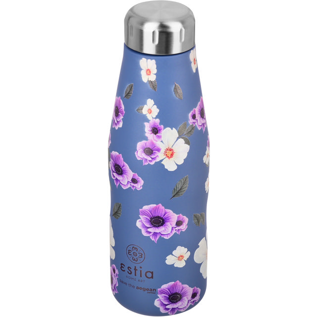 ESTIA 01-16654 ΘΕΡΜΟΣ TRAVEL FLASK SAVE THE AEGEAN 500ML GARDEN BLUE