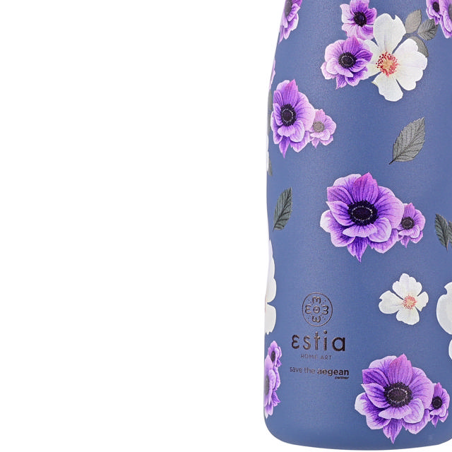 ESTIA 01-16654 TRAVEL FLASK SAVE THE AEGEAN 500ML GARDEN BLUE