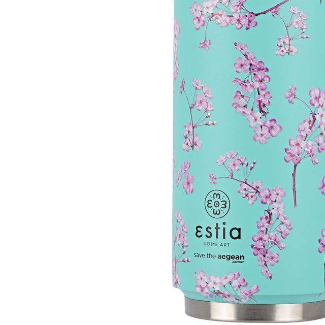 ESTIA 01-16814 ΘΕΡΜΟΣ TRAVEL CUP SAVE THE AEGEAN 500ML BLOSSOM ROSE