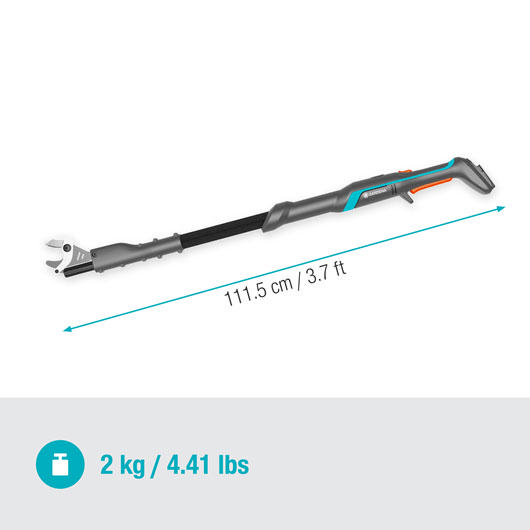 GARDENA 14772-55 BATTERY TELESCOPIC PRUNER 1.1M 28M SOLO - NO BATTERY INCLUDED